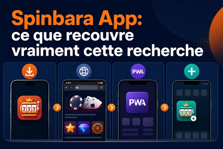 Spinbara Application: comprendre les options d'accès sur mobile